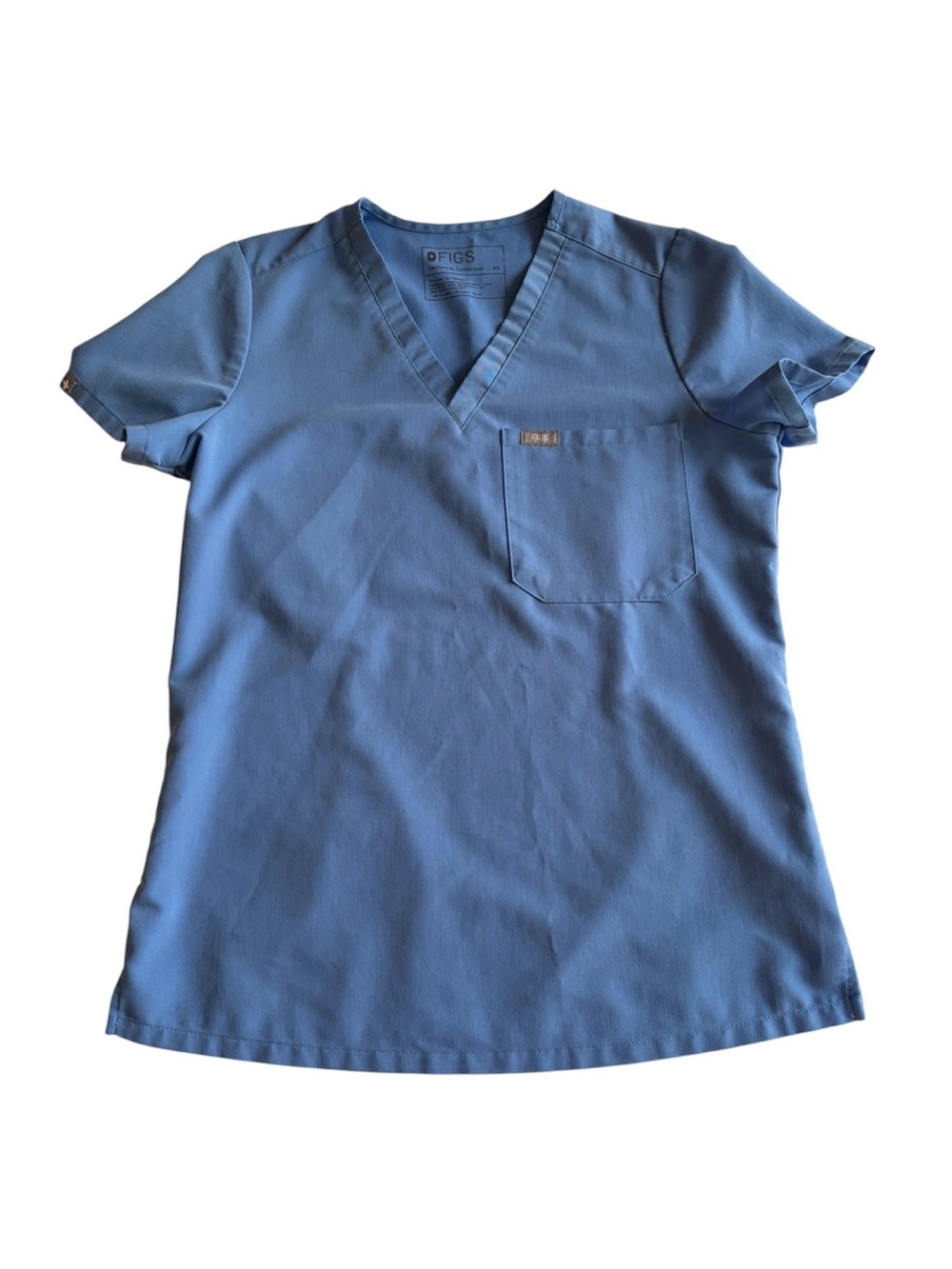 3 FIGS Woman's Technical Collection Scrub Top Size XS Pink Lilac Blue Uniform - Picture 4 of 16